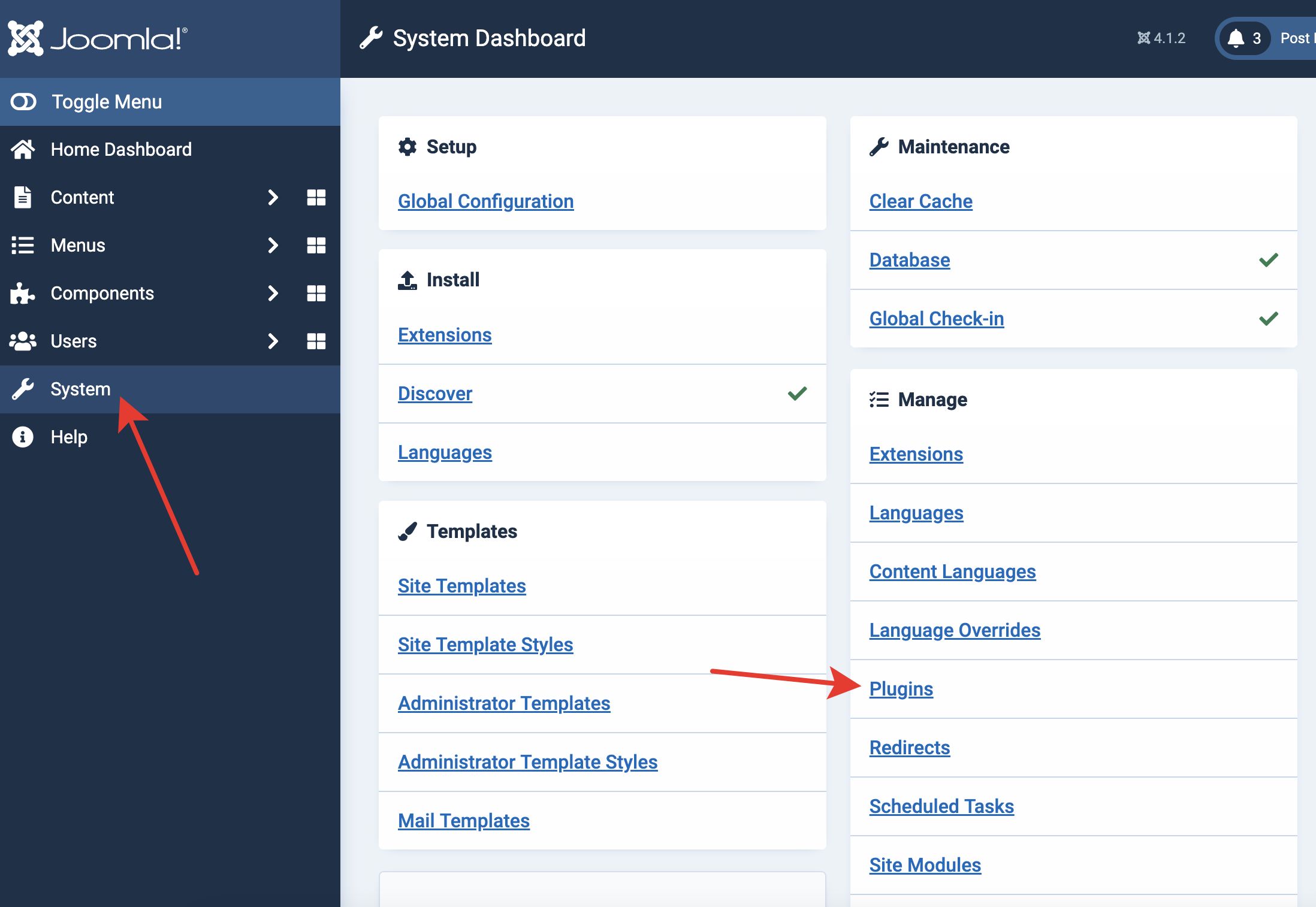 Joomla Extension Manager