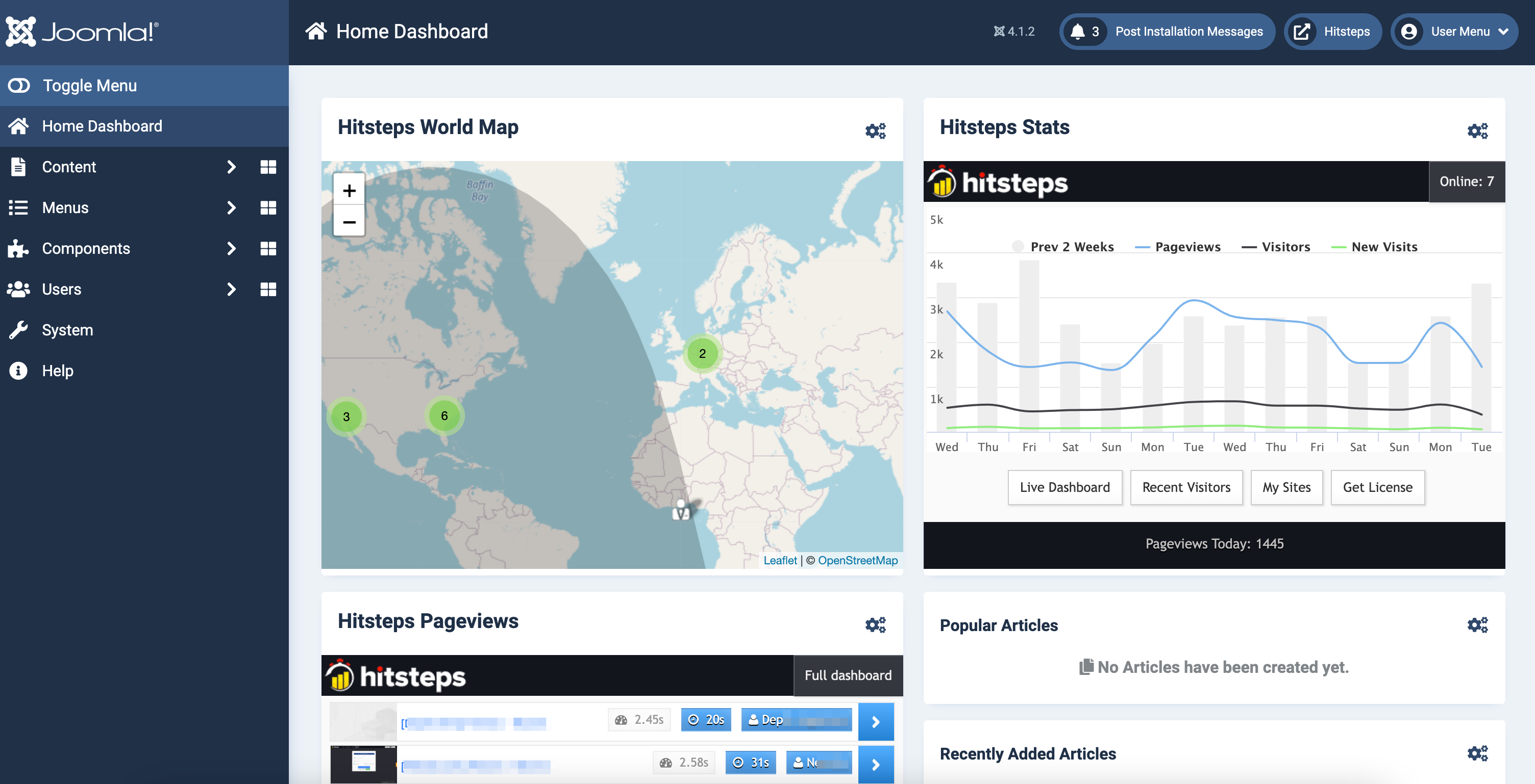 Hitsteps for Joomla